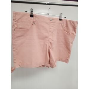 TIME AND TRU XL 16-18 Shorts with Cuffed Hem Pink/Peach Color  0276